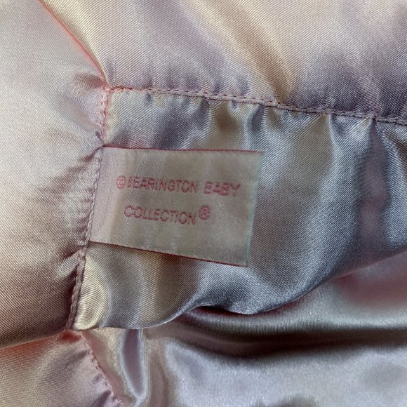 Bearington Baby Collection Puppy Dog Pink Satin Girl Security Blanket Toy Lovey - Picture 6 of 6